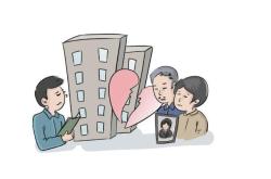 父亲去世前任孩子争房产