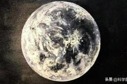 月球地球绘画